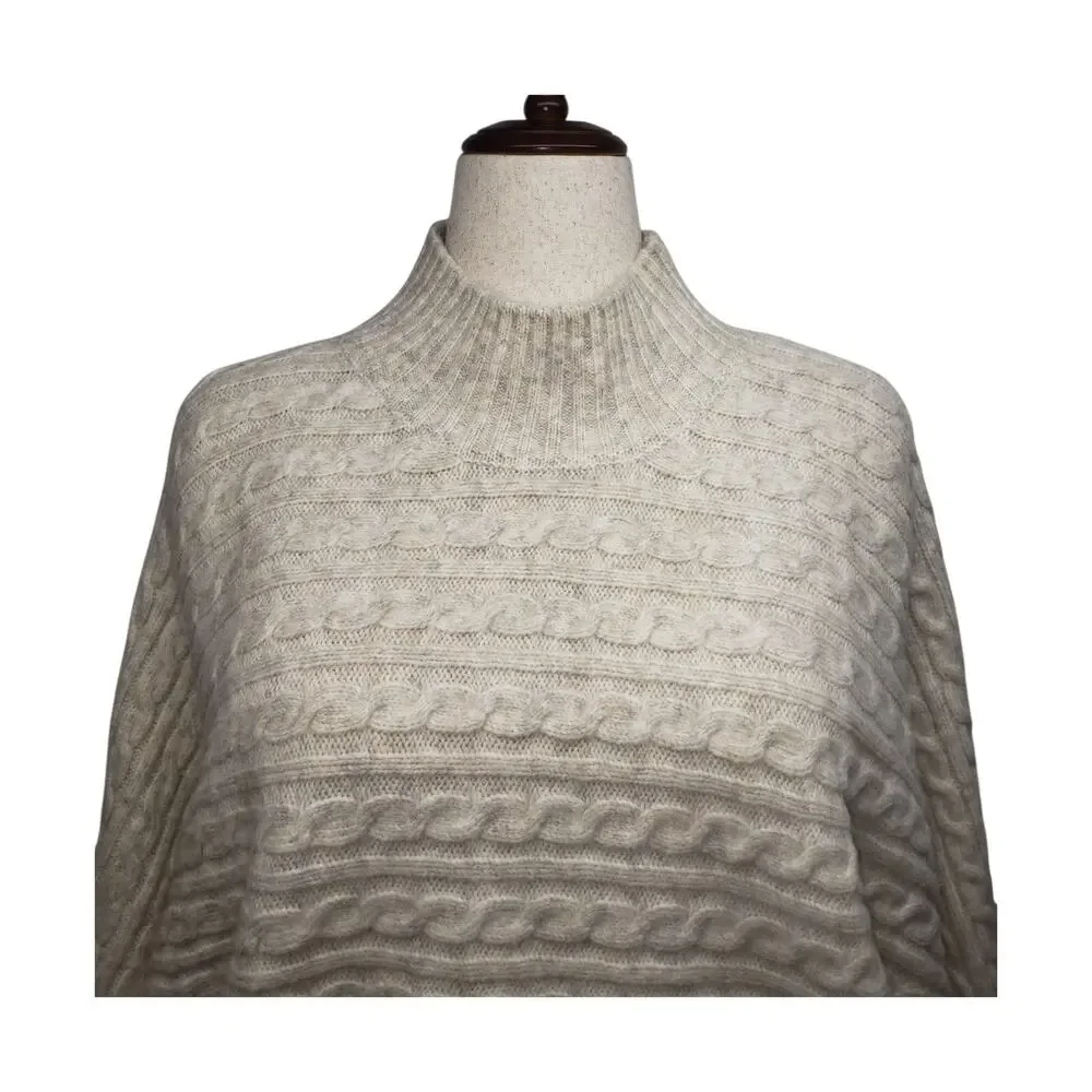 Marc New York 3X Oatmeal Cable Knit Sweater NWT Cozycore Soft Neutral Hygge